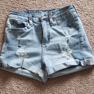 Aeropostale High Rise Curvy Jean Shorts
